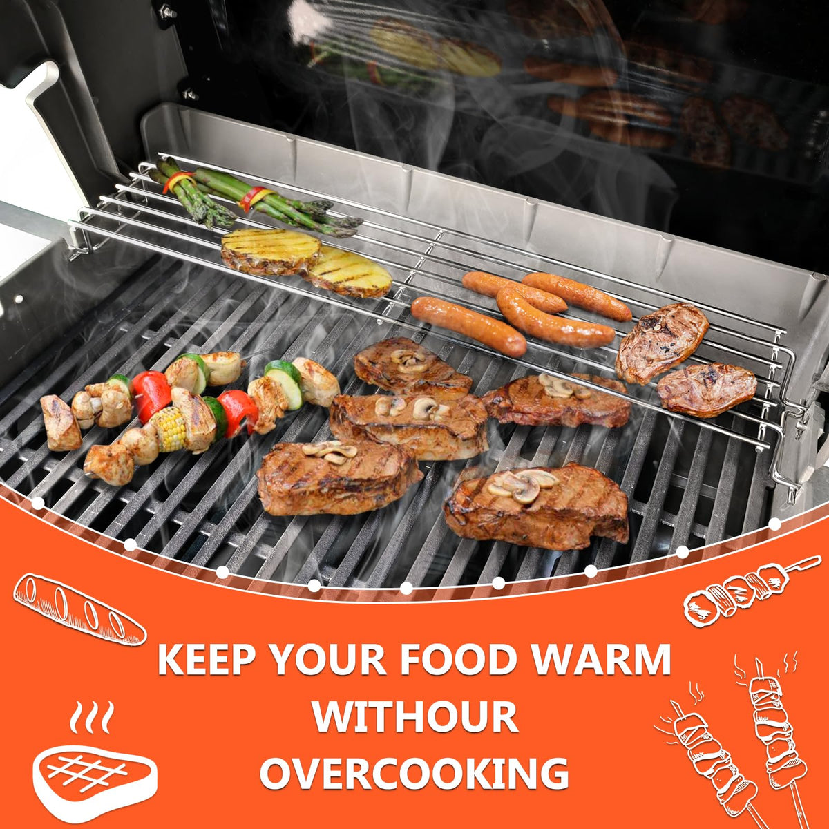 QuliMetal expands grill space for vegetables and proteins