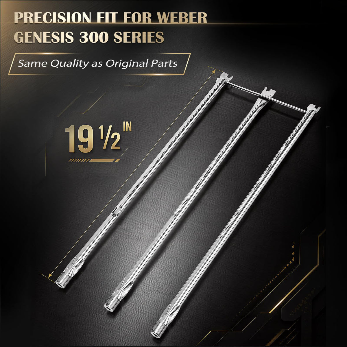 QuliMetal 304 stainless steel construction shown for corrosion resistance and durability