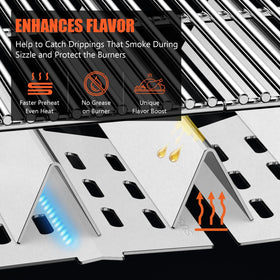 QuliMetal 5-pack replacement set for Weber Genesis upgrade