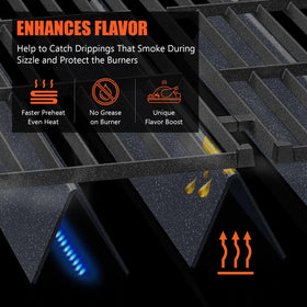 QuliMetal 17.5-inch flavorizer bars fit snugly in Genesis 300 Series grills.