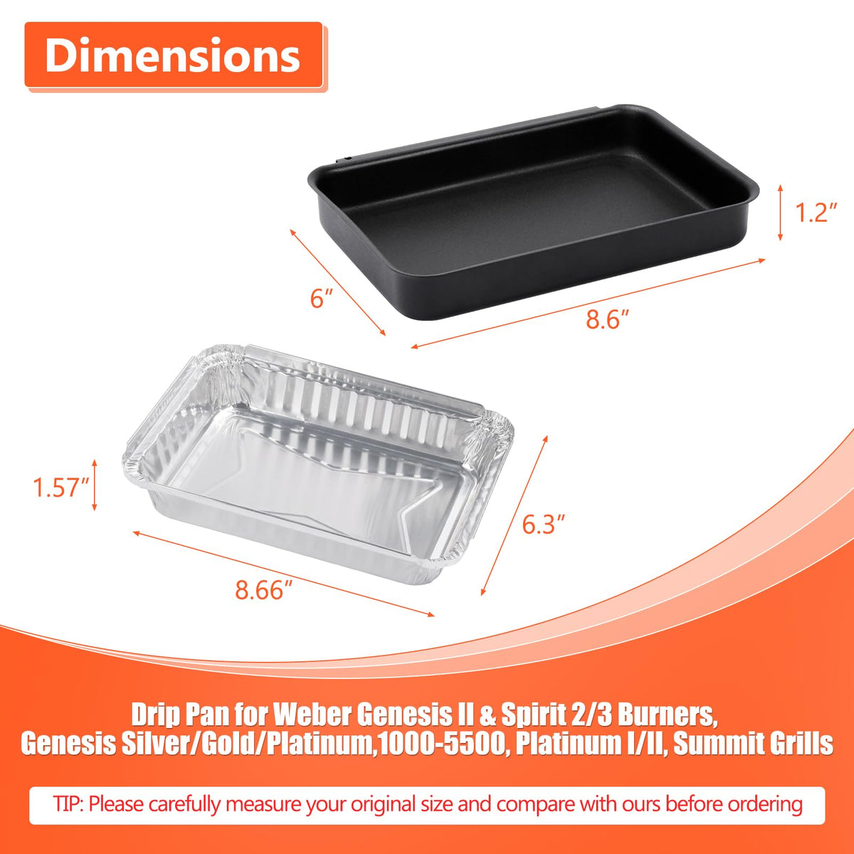 QuliMetal 6415 drip pans 20-pack—disposable liners ready for grilling.