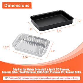 QuliMetal 6415 drip pans 20-pack—disposable liners ready for grilling.