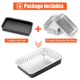 QuliMetal aluminum liners—leakproof and food-grade protection for grill trays.
