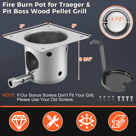 QuliMetal burn pot designed for Pit Boss compatibility supports versatile pellet grilling.
