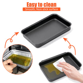 QuliMetal easy-install drip pan—simple alignment and push-in fit for quick setup.