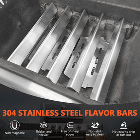 QuliMetal flavorizer bars install easily on Genesis with front-control access