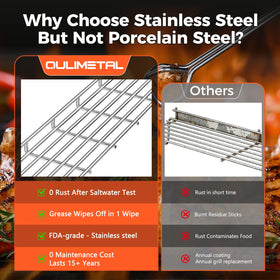 QuliMetal full-grate access enables multitasking during grilling sessions