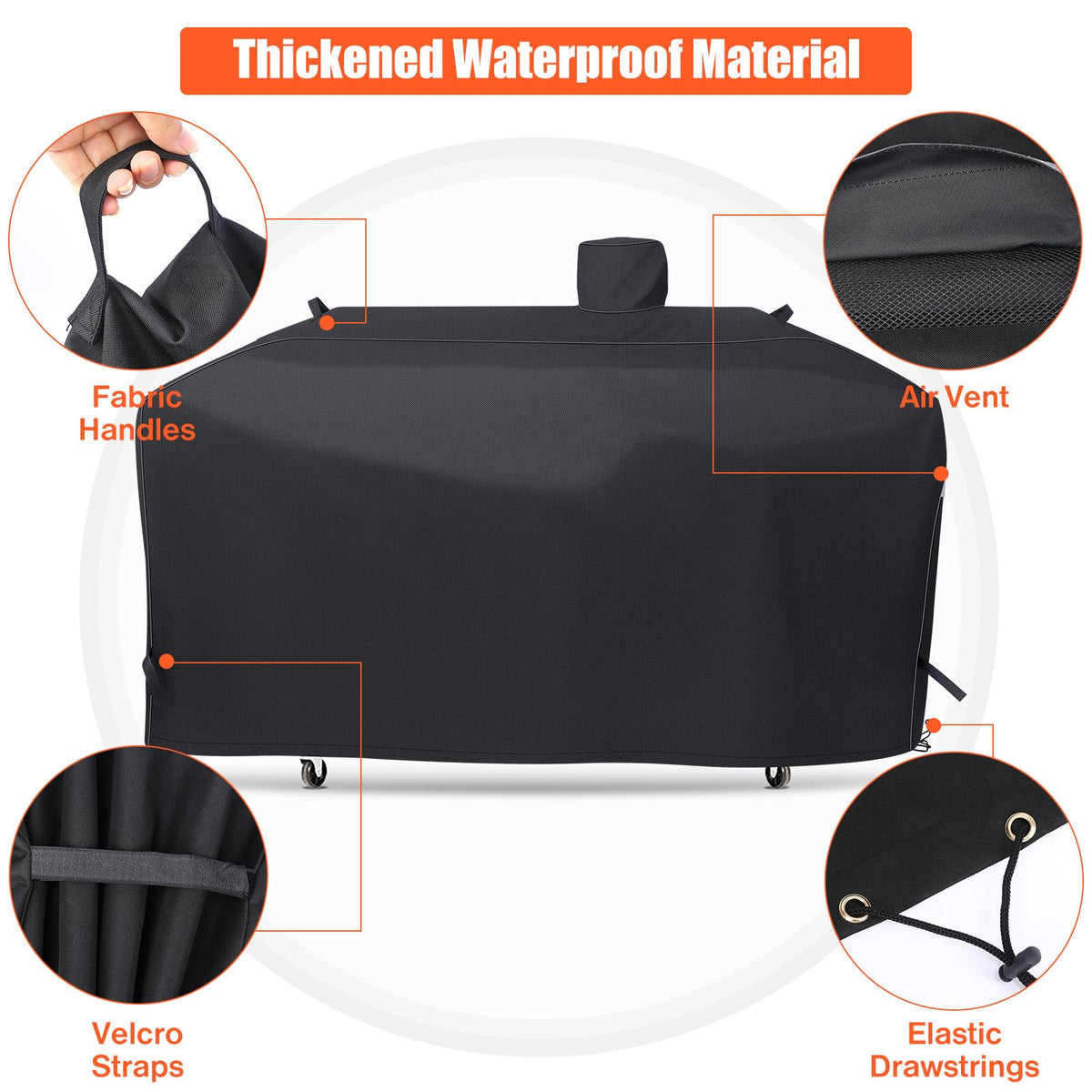 QuliMetal GC7000 cover features an air vent to reduce moisture buildup.