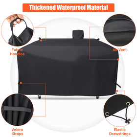 QuliMetal GC7000 cover features an air vent to reduce moisture buildup.