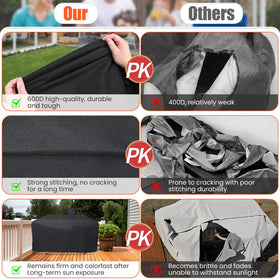QuliMetal GC7000 waterproof fabric protects against weathering and fading.