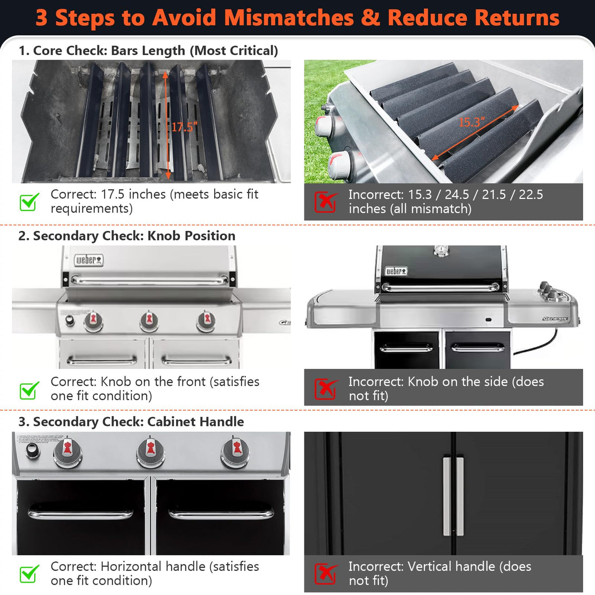 QuliMetal 300 Series flavorizer bars fit Genesis E310/E320/E330 precisely.