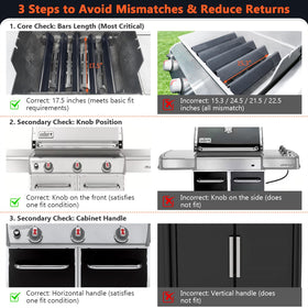 QuliMetal 300 Series flavorizer bars fit Genesis E310/E320/E330 precisely.