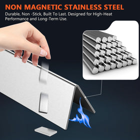 QuliMetal Genesis heat deflectors for Weber 300 series shield grill and support even cooking