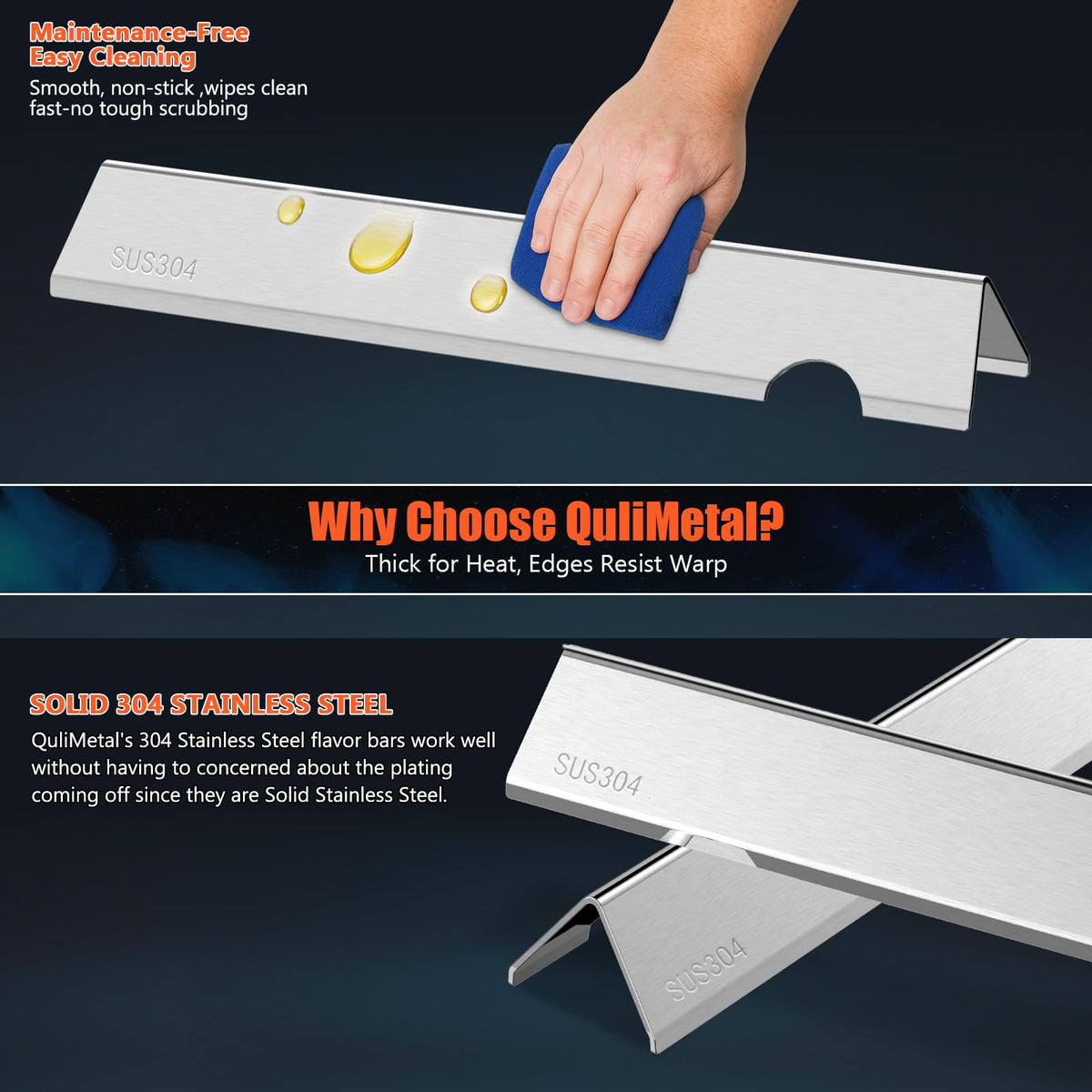 QuliMetal flavorizer bars for Genesis II LX emphasize even heat distribution and reduced flare-ups
