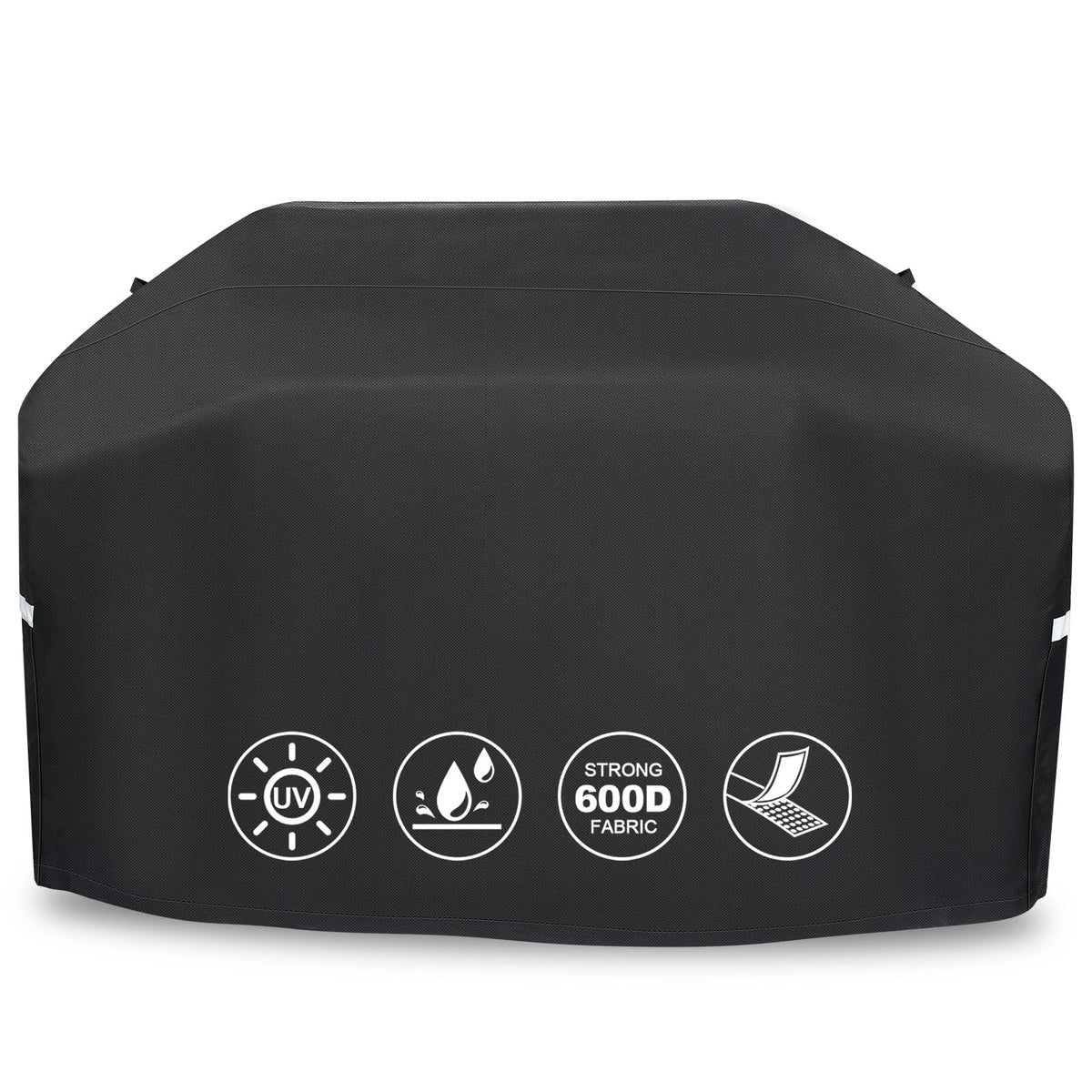 QuliMetal grill cover 70-inch dimension protects Weber Genesis in all seasons.