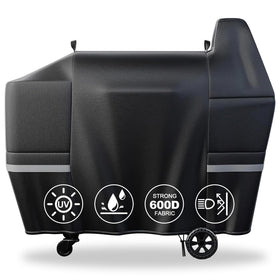 QuliMetal Pit Boss Austin XL front view cover showing secure all-weather protection