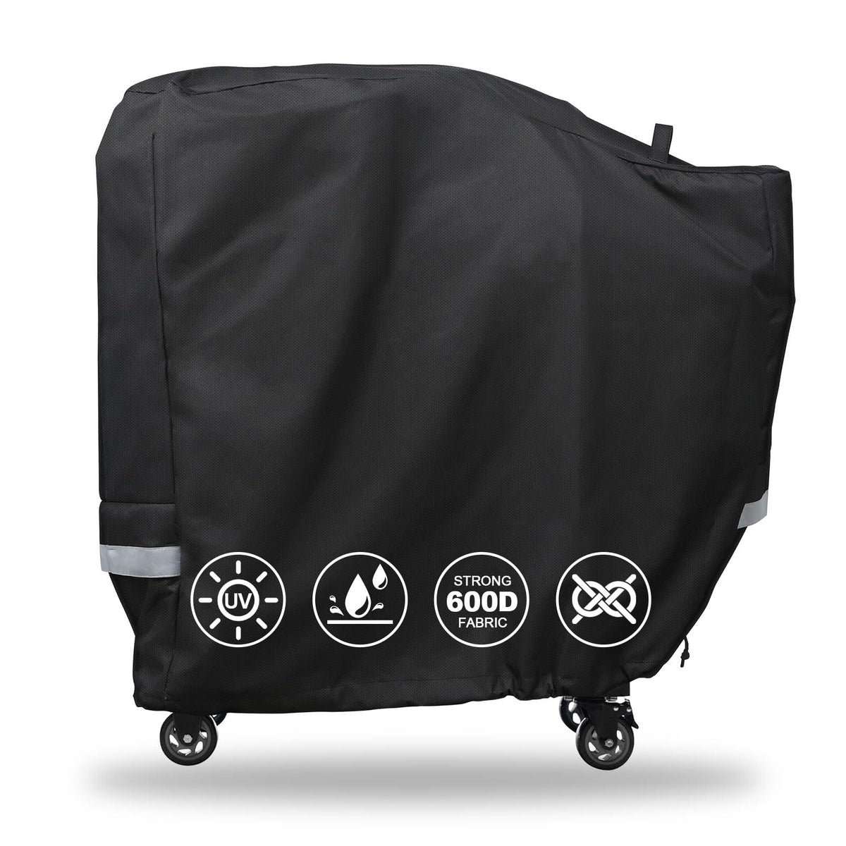 QuliMetal grill cover on Rectec RT-B380 shows precise fit and durable protection