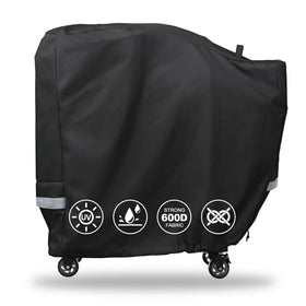 QuliMetal grill cover on Rectec RT-B380 shows precise fit and durable protection