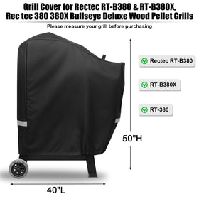 QuliMetal grill cover waterproof 600D Oxford fabric shields against rain