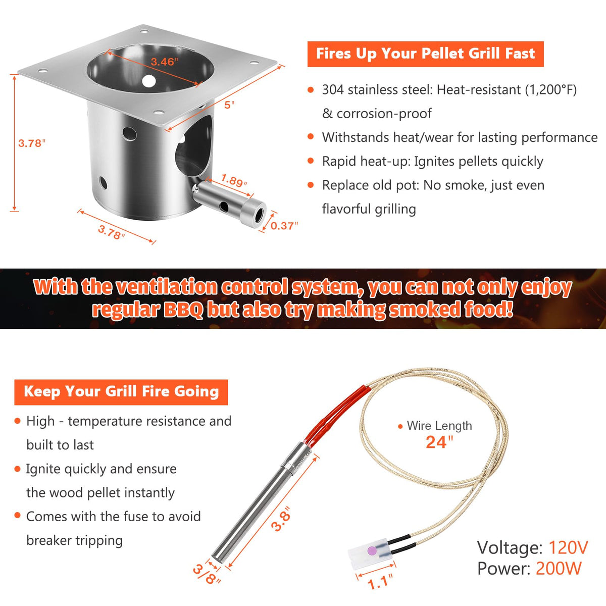 QuliMetal hot rod ignitor demonstrates quick spark ignition for easy startup
