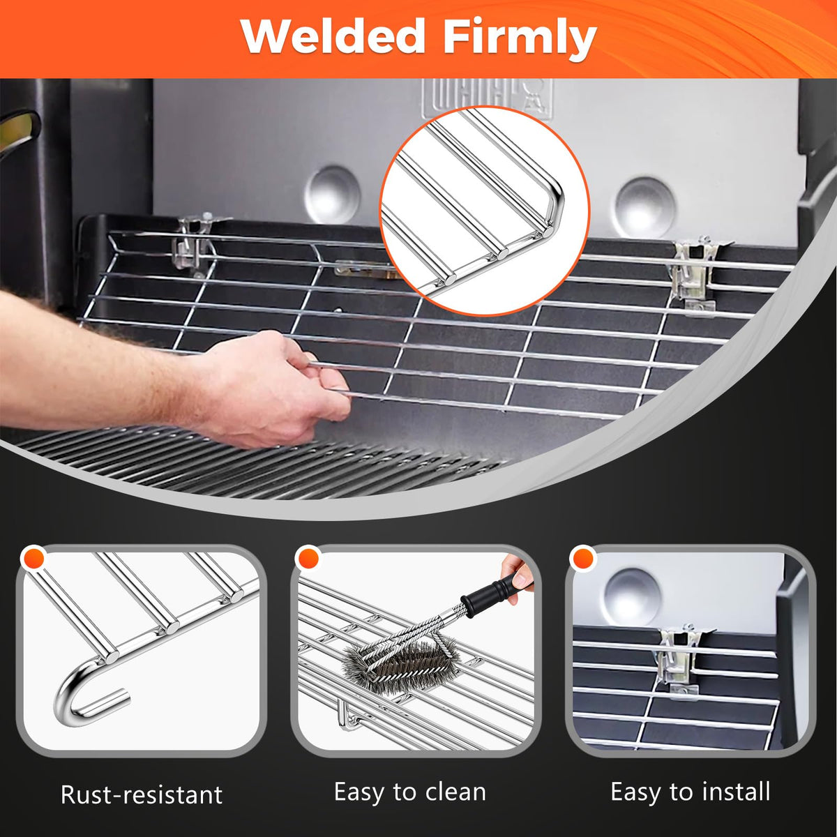 Keeps food warm without overcooking, while you cook underneath.