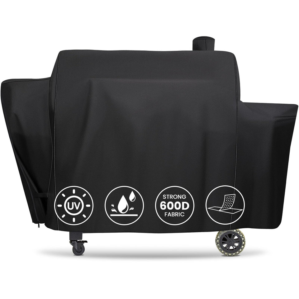 QuliMetal PB1100PSC grill cover front view with tailored fit and protection