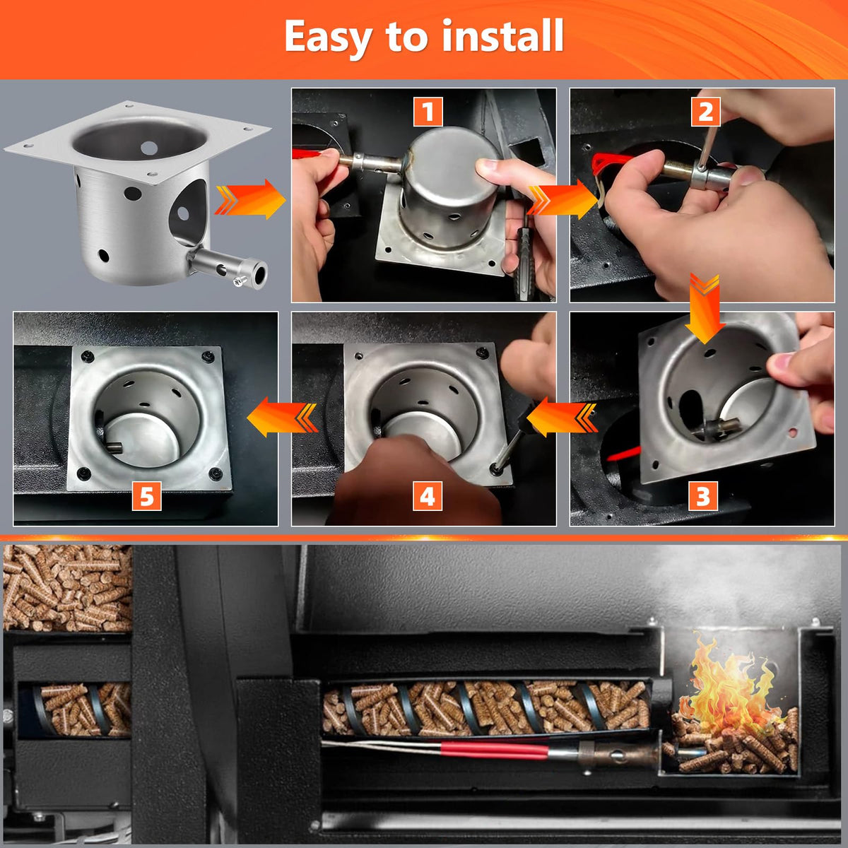 Complete package includes screws; reuse existing ones if needed.