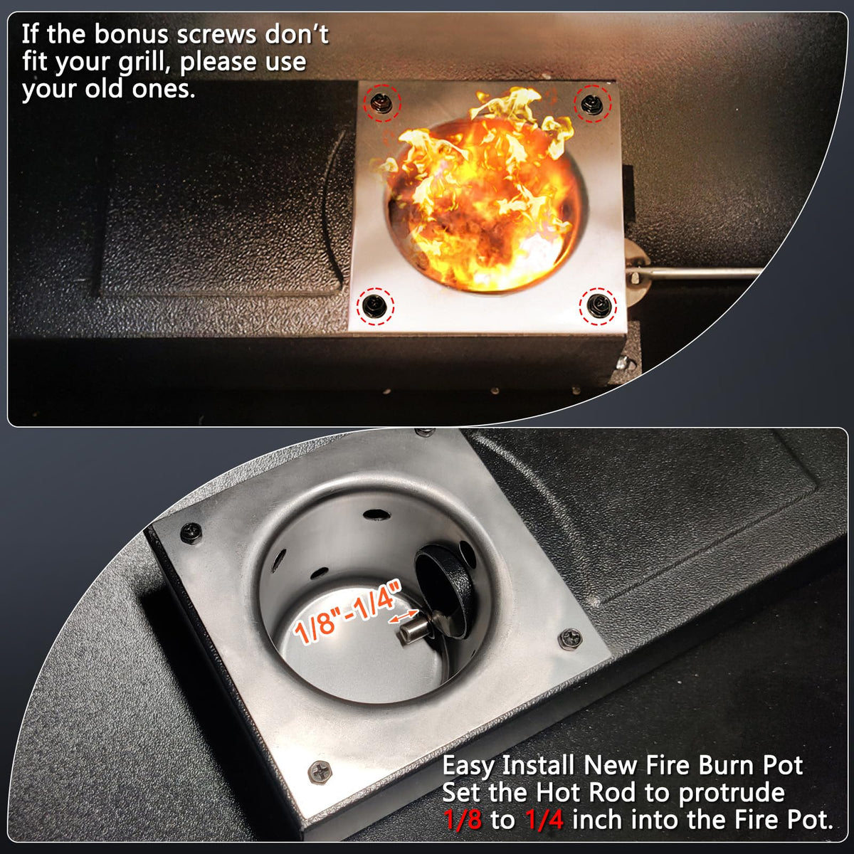 Seven large air holes promote even burning and steady flame.