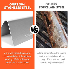 QuliMetal flavorizer bars endure high-heat cooking with stainless steel strength