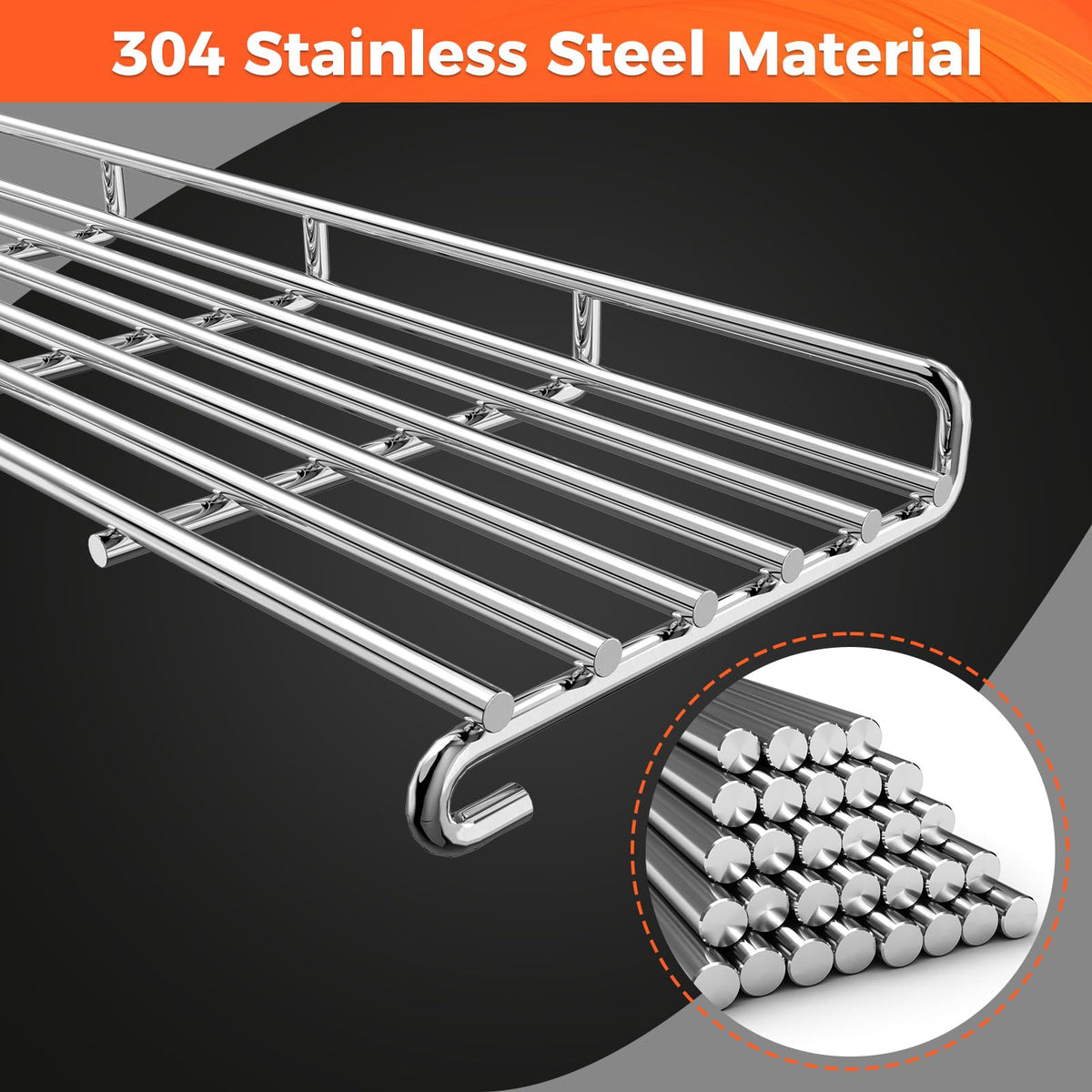 QuliMetal SUS304 stainless steel construction resists corrosion and heat.