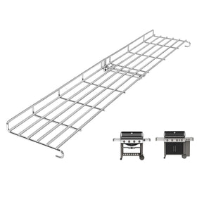 QuliMetal 66045 warming rack assembly expands grilling space