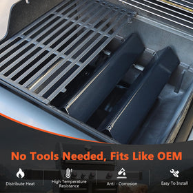 QuliMetal Weber Spirit burner delivers reliable ignition with consistent flame.