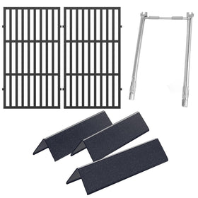 QuliMetal Weber Spirit grates provide durable cast iron heat with even searing.