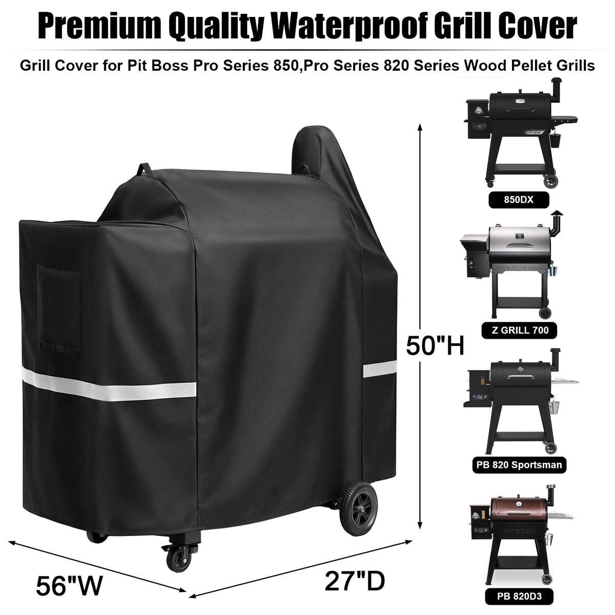 QuliMetal Z Grill 700-series fit provides weather-ready full coverage.
