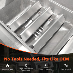 QuliMetal 3-pack packaging demonstrates easy replacement for Weber Spirit