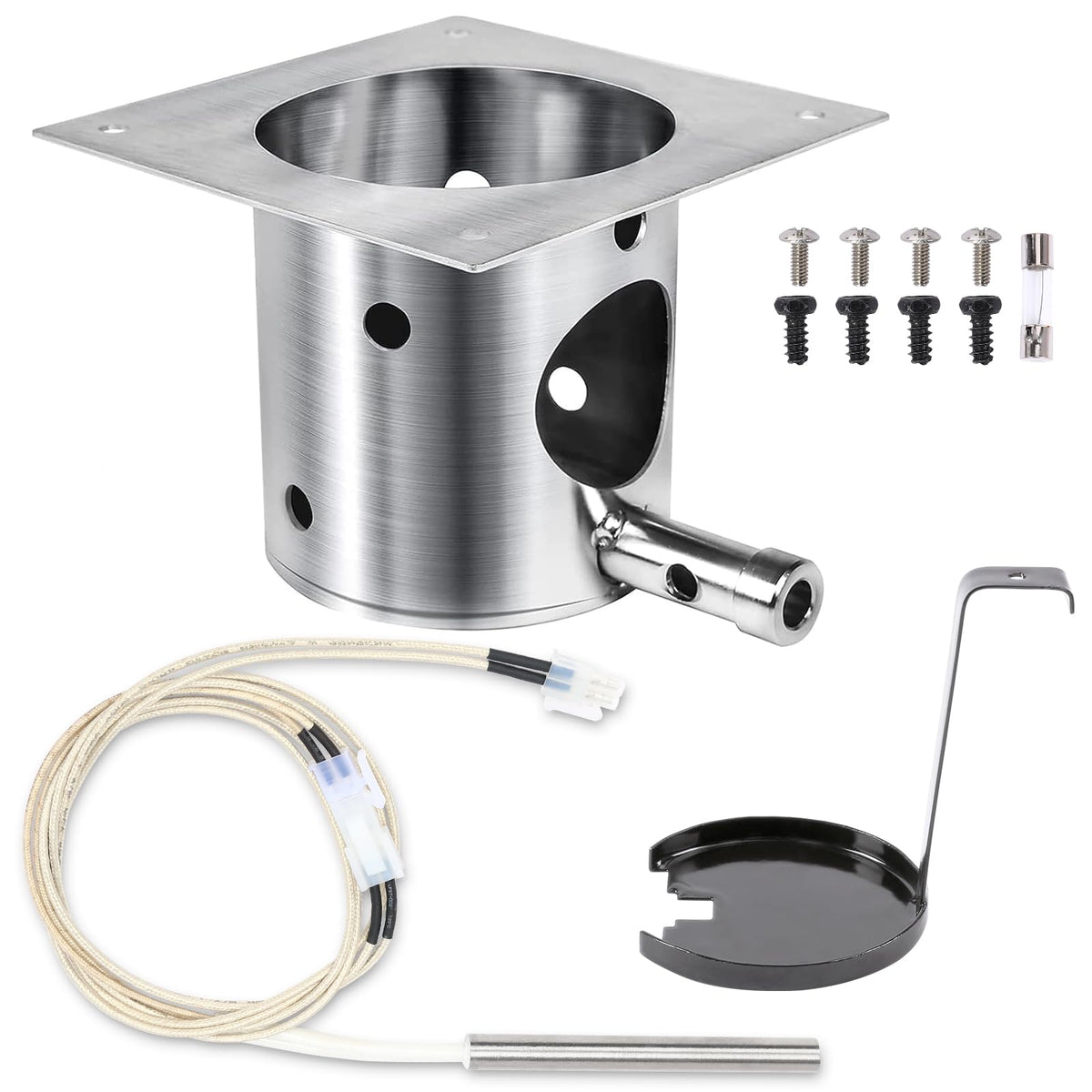 QuliMetal 304 stainless fire burn pot for Traeger D2 grills enhances durability and containment.