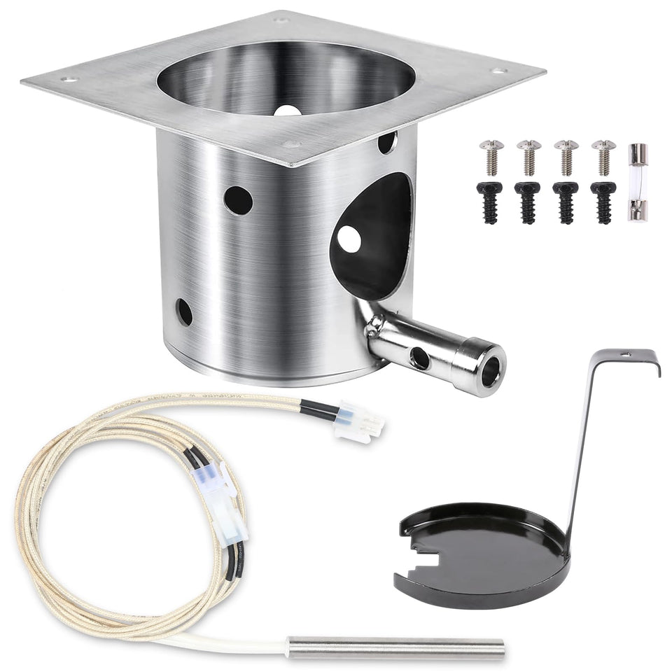 QuliMetal 304 stainless fire burn pot for Traeger D2 grills enhances durability and containment.