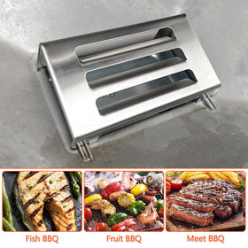 Drip path redirected by QuliMetal deflector helps keep burners cleaner