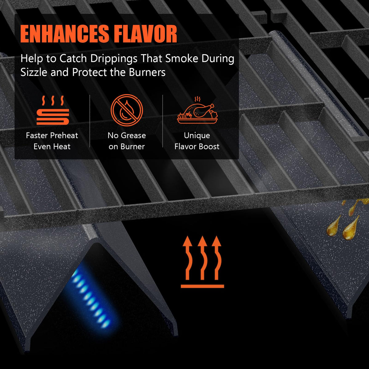 QuliMetal 7635 heat-even design delivers balanced cooking across the grate