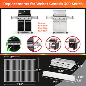 QuliMetal Genesis 300 flavorizer bars, 5-pack, even heat.