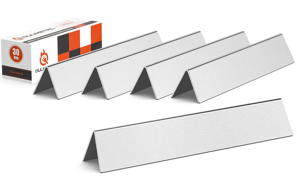 QuliMetal Genesis 300 flavorizer bars front view, durable 17.5-inch stainless construction.