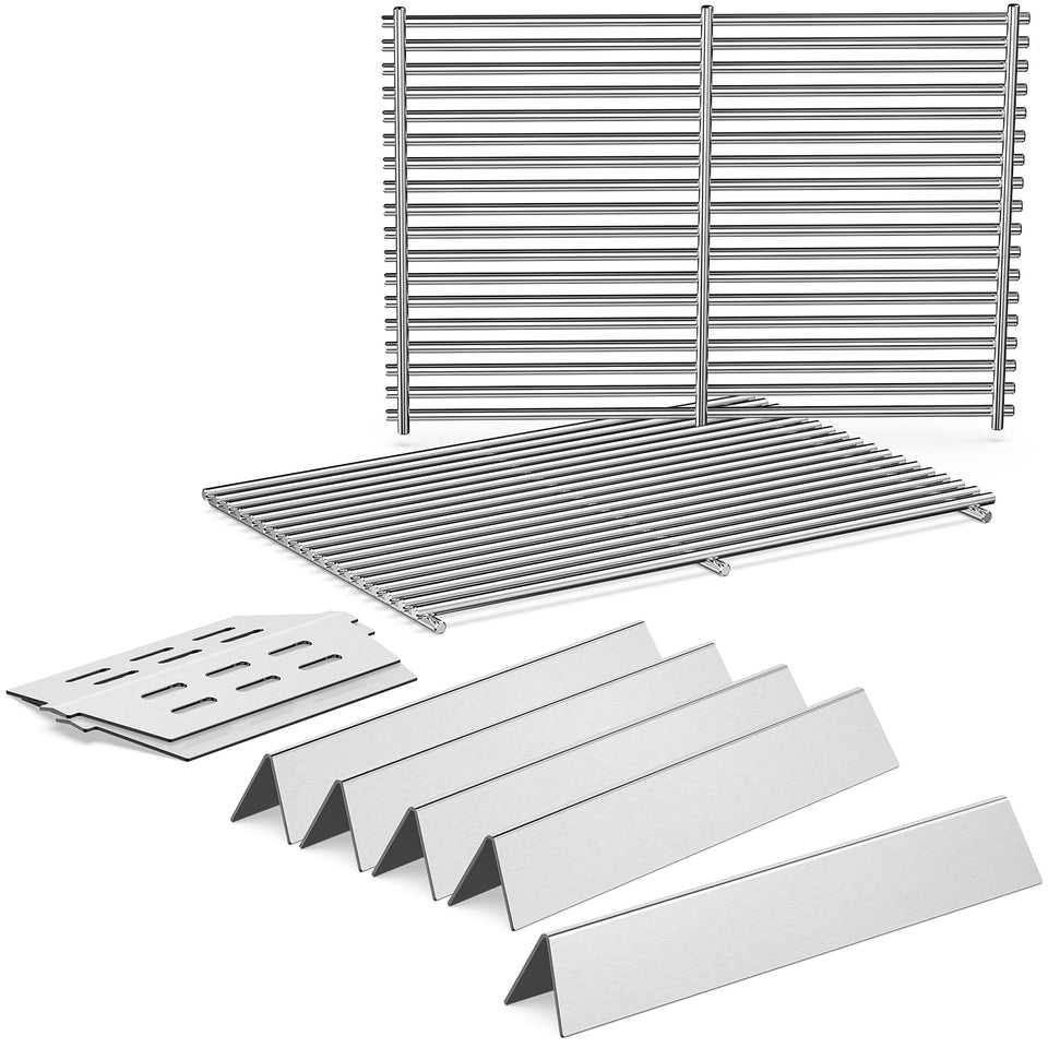 QuliMetal Genesis 300 grates, 2-pack, durable stainless steel.