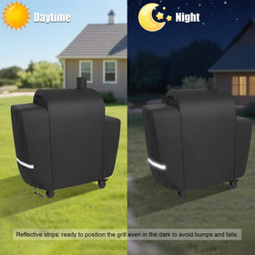 QuliMetal grill cover air vents aiding moisture control