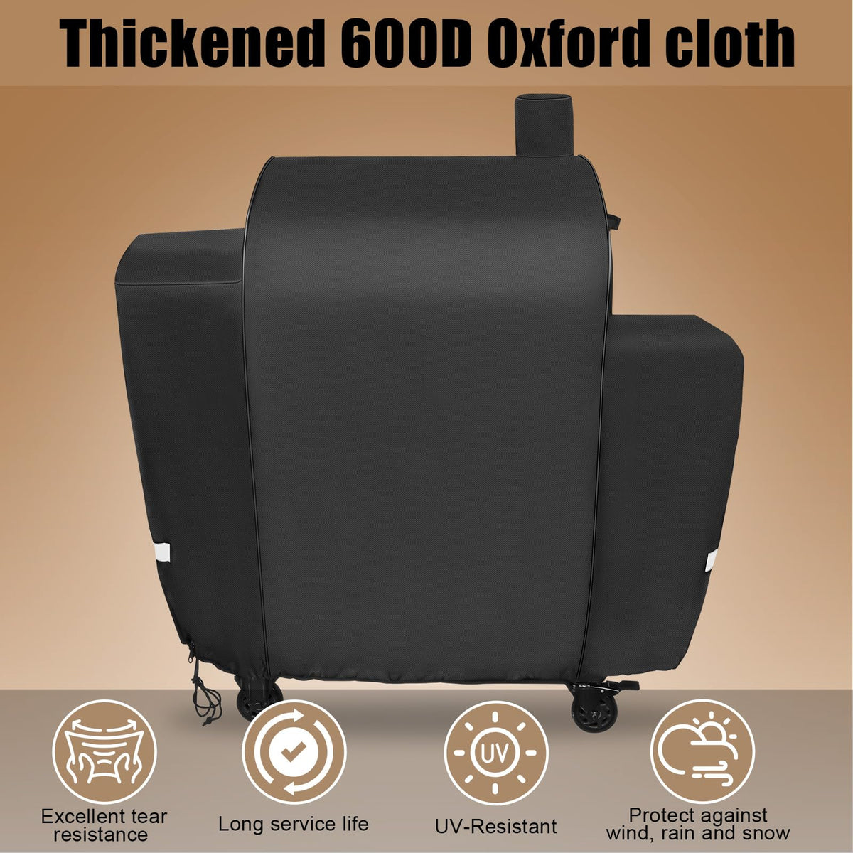 QuliMetal PB1000PL cover showing elastic drawstrings for secure fit