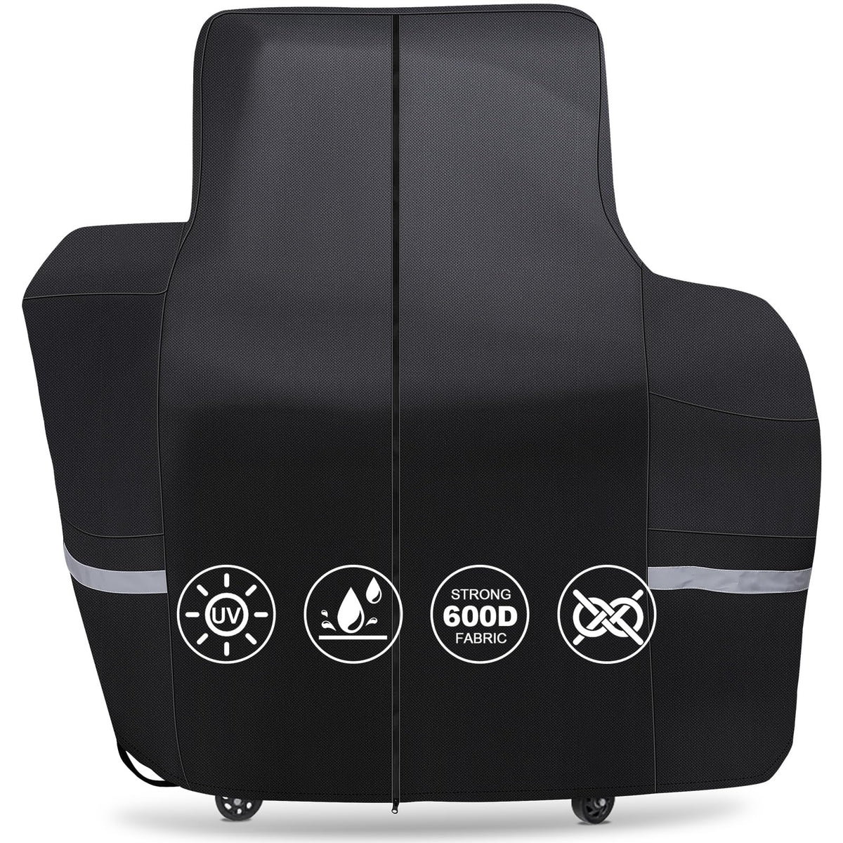 QuliMetal grill cover fits Pit Boss Lockhart Platinum with custom dimensions for weatherproof protection