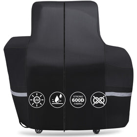 QuliMetal grill cover fits Pit Boss Lockhart Platinum with custom dimensions for weatherproof protection