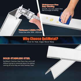 QuliMetal stainless flavorizer bars resist corrosion for Weber grills.