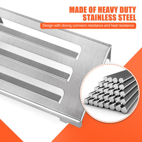 QuliMetal stainless steel heat deflector close-up demonstrates durability