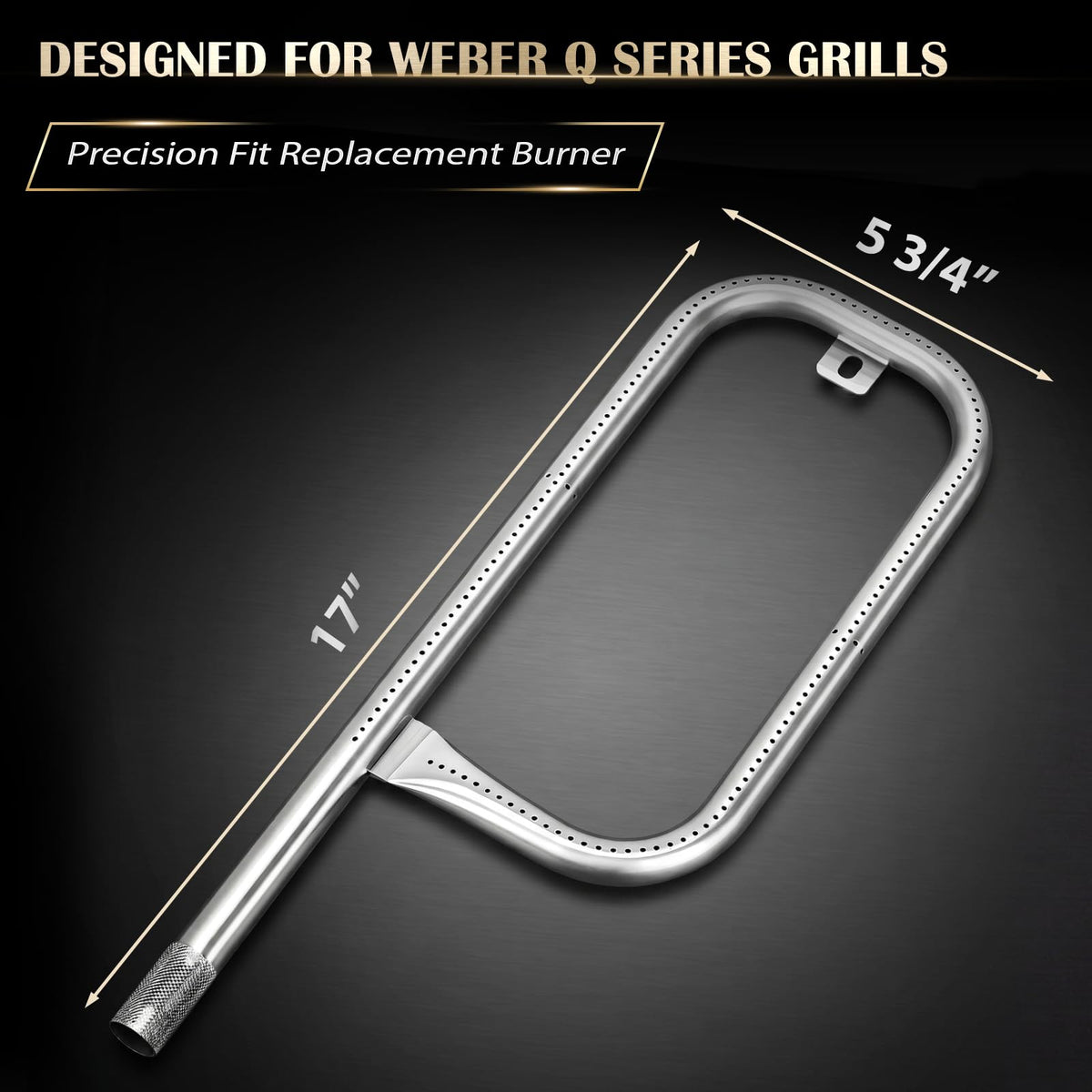 QuliMetal burner tube for Weber 386001 — reliable replacement part
