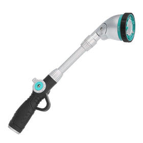 QUOBAS 16-inch watering wand extends reach for hanging plants.